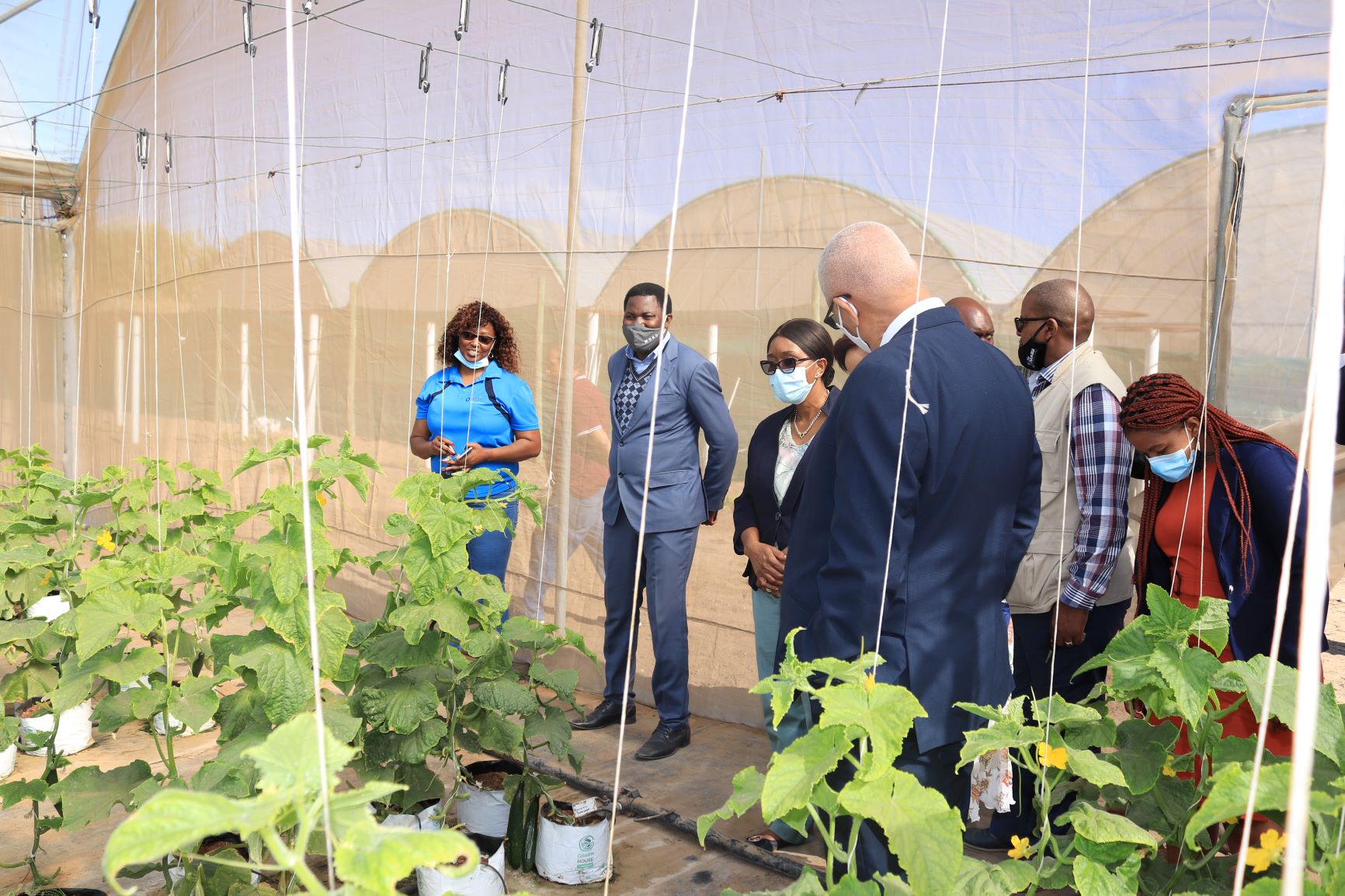 prime minister visit Oranjemund Nursery